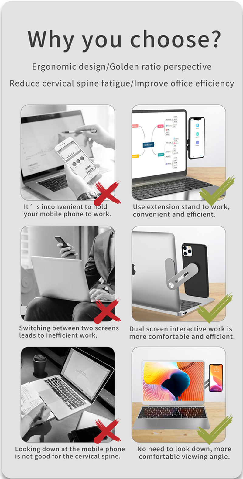 Adjustable Laptop Side Mount Clip