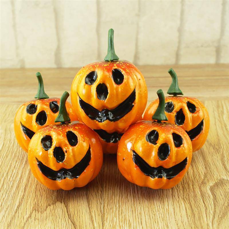 6pcs Artificial Pumpkins