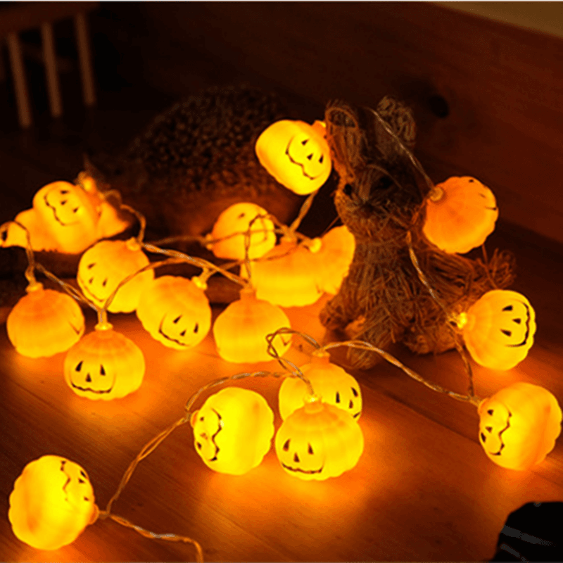 10 LED Pumpkin Lights