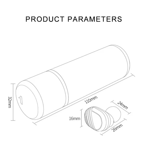 Image of Space Capsule Bluetooth Earphone