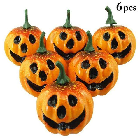 6pcs Artificial Pumpkins
