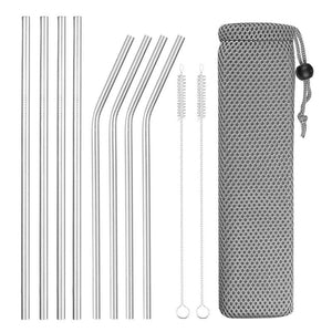 Reusable Stainless Steel Drinking Straws 8Pcs