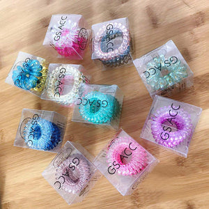 3Pcs Rubber Elastic Hair Ties