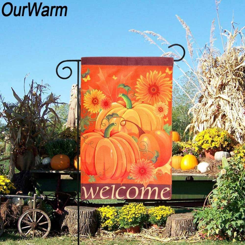 30x45cm Welcome Fall Flags