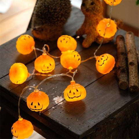 Image of 10 LED Pumpkin Lights